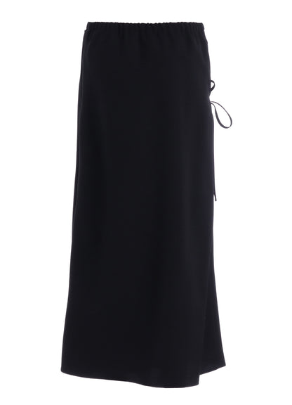 WOOL GABARDINE WRAP SKIRT