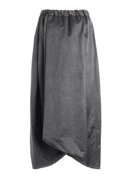 BLEACH SATIN TUCK SKIRT