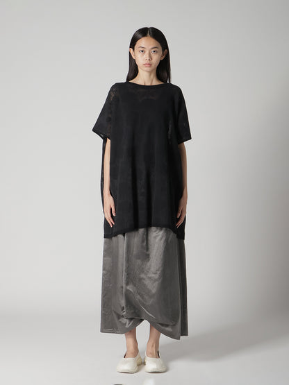 BLEACH SATIN TUCK SKIRT