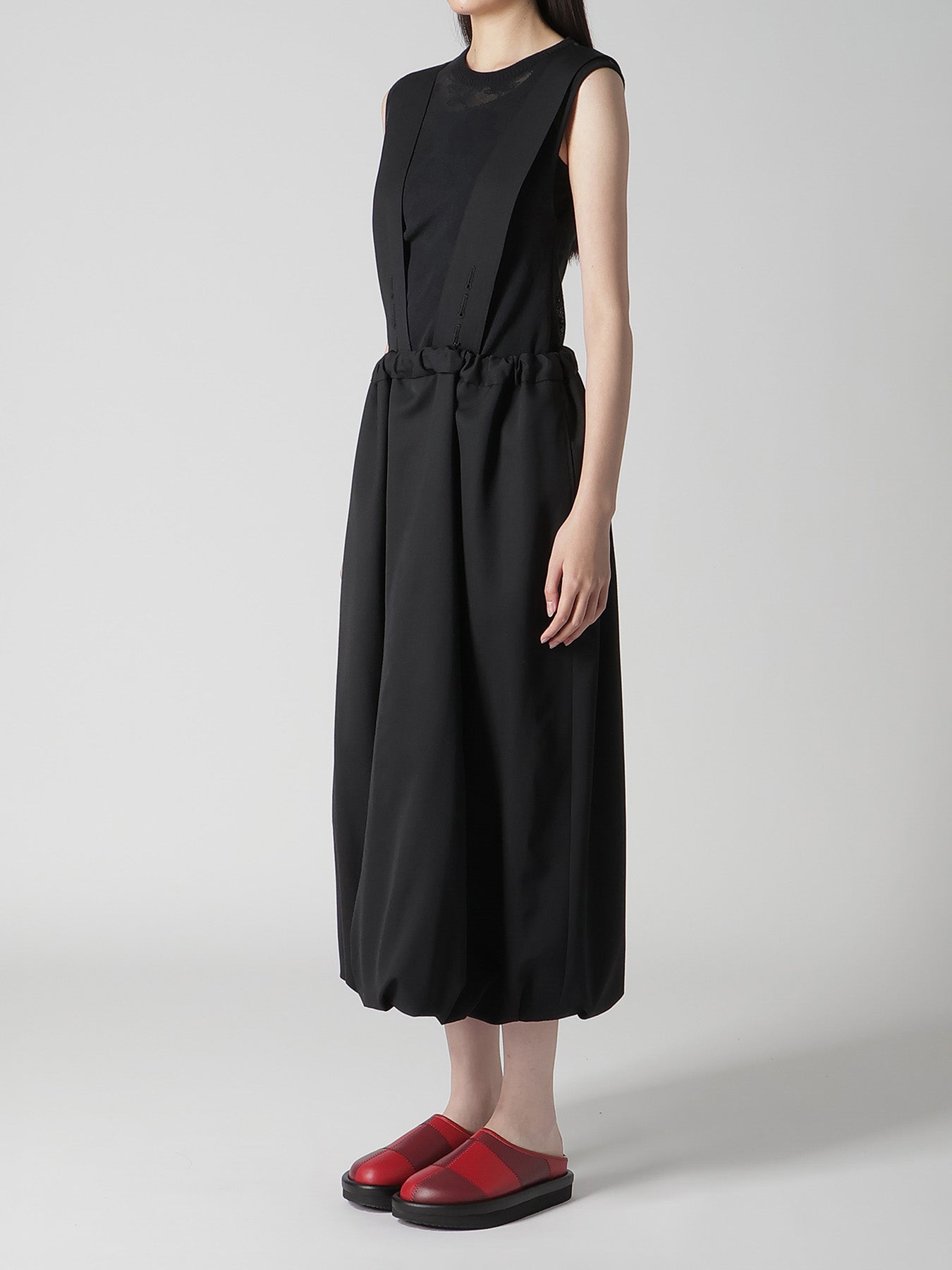 WOOL GABARDINE BALLLON SKIRT