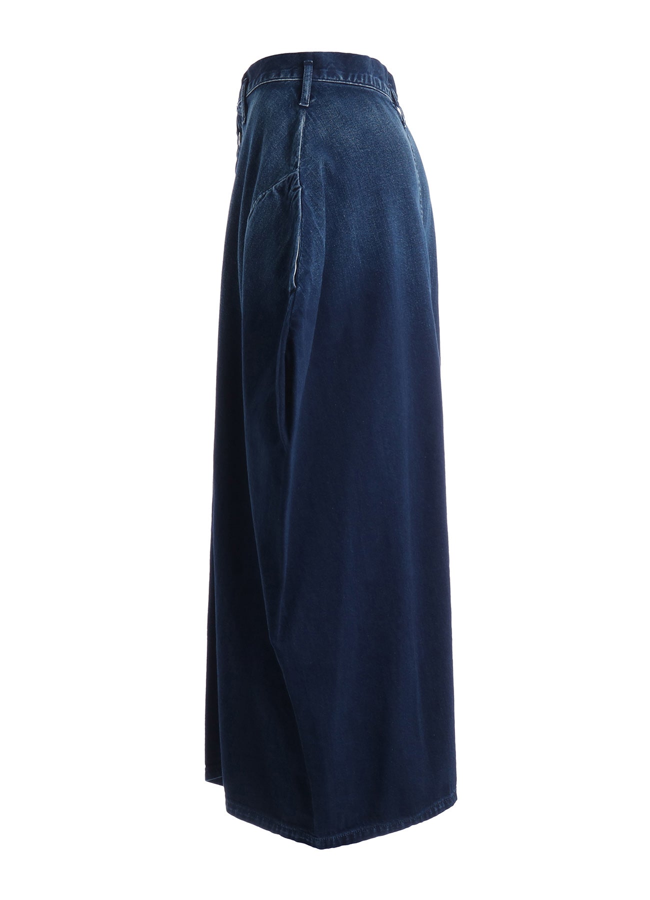 8OZ SPOTTED DENIM SIDE DRAPE SKIRT – THE SHOP YOHJI YAMAMOTO