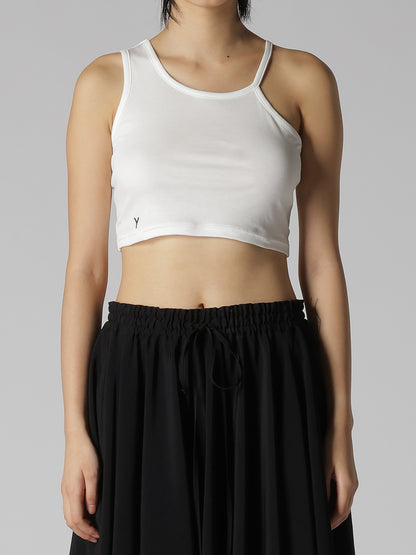 Y" EMBROIDERY CROPPED TEE