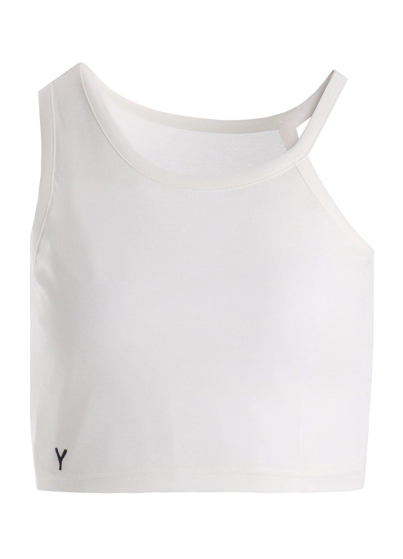 Y" EMBROIDERY CROPPED TEE