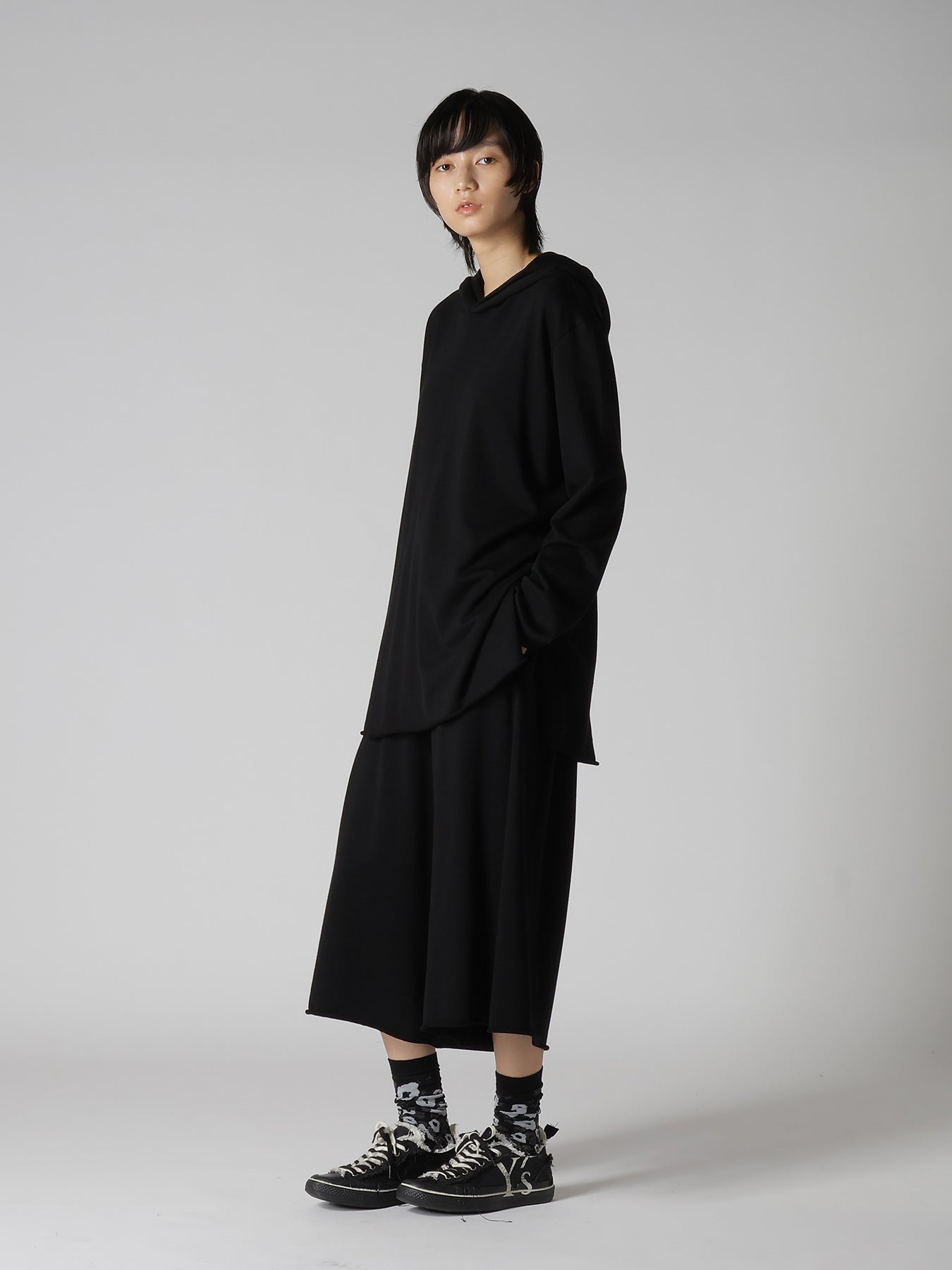 SOFT FRENCHTERRY HOODED LONG SLEEVE TEE