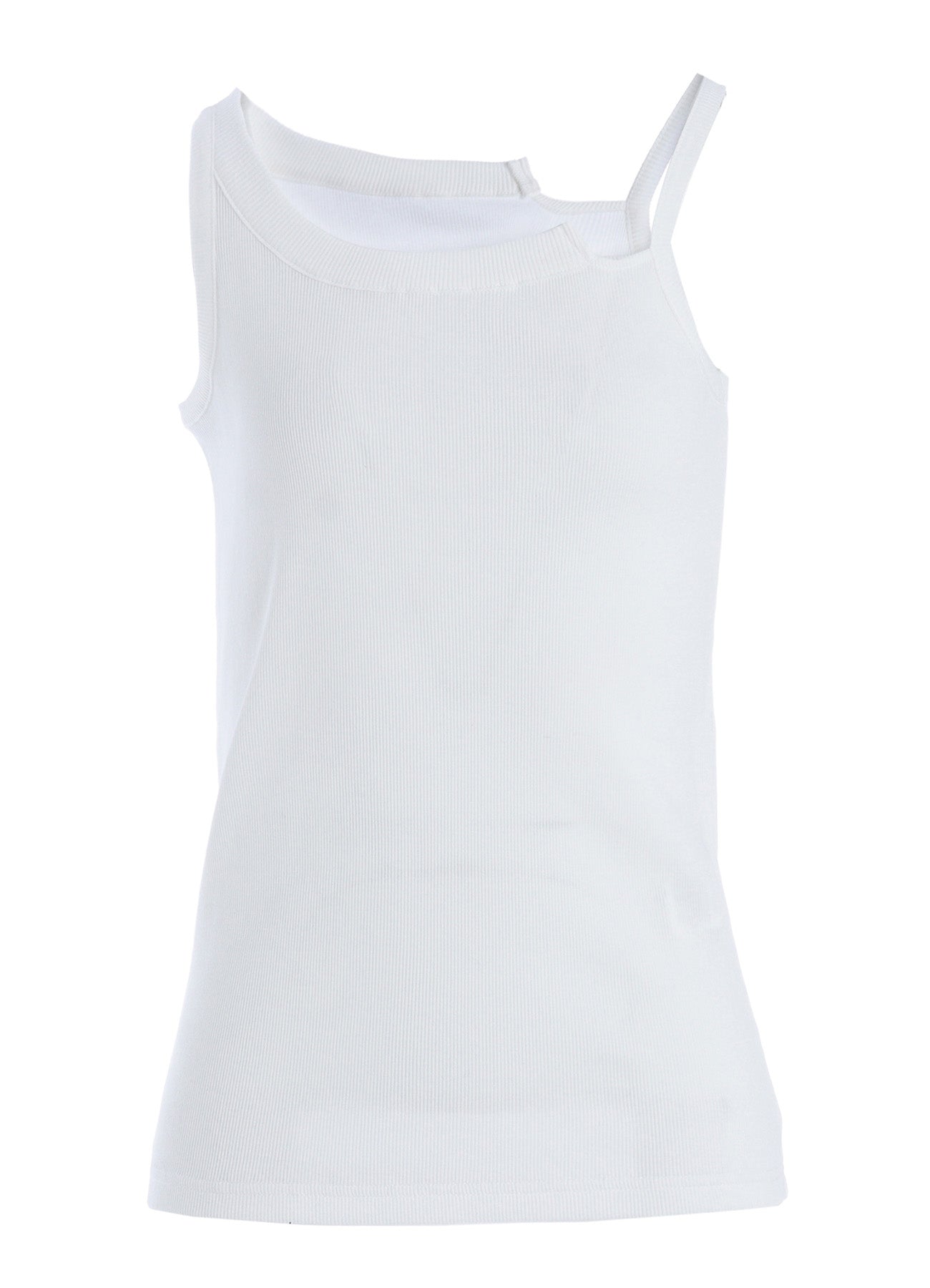 COTTON RIB BACKLESS TANKTOP