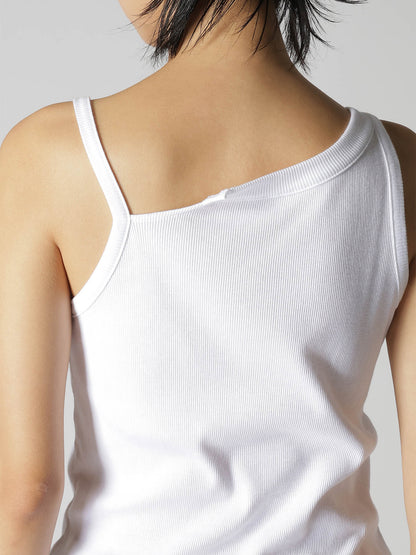 COTTON RIB BACKLESS TANKTOP