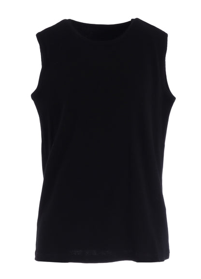 COTTON RIB OVERSIZED SLEEVELESS TEE