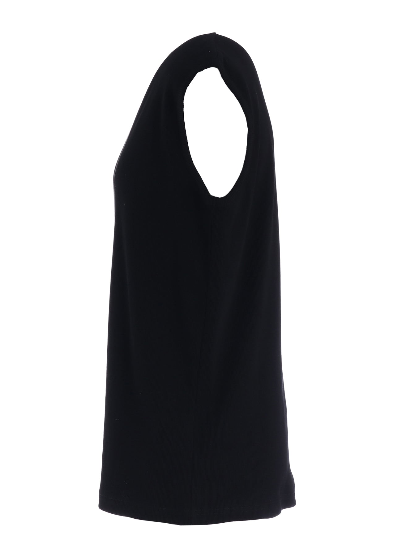 COTTON RIB OVERSIZED SLEEVELESS TEE