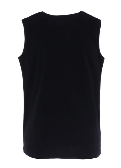 COTTON RIB OVERSIZED SLEEVELESS TEE