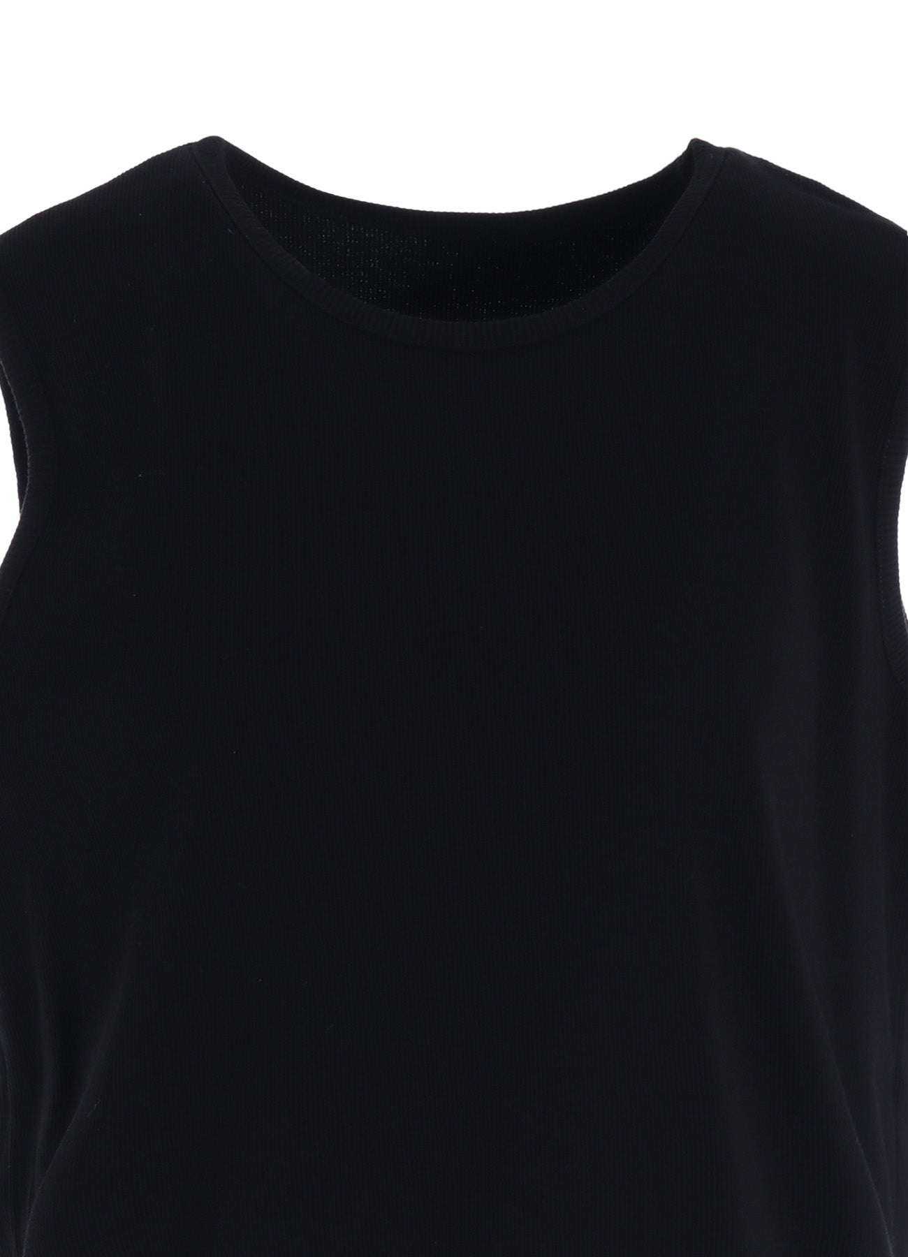 COTTON RIB OVERSIZED SLEEVELESS TEE