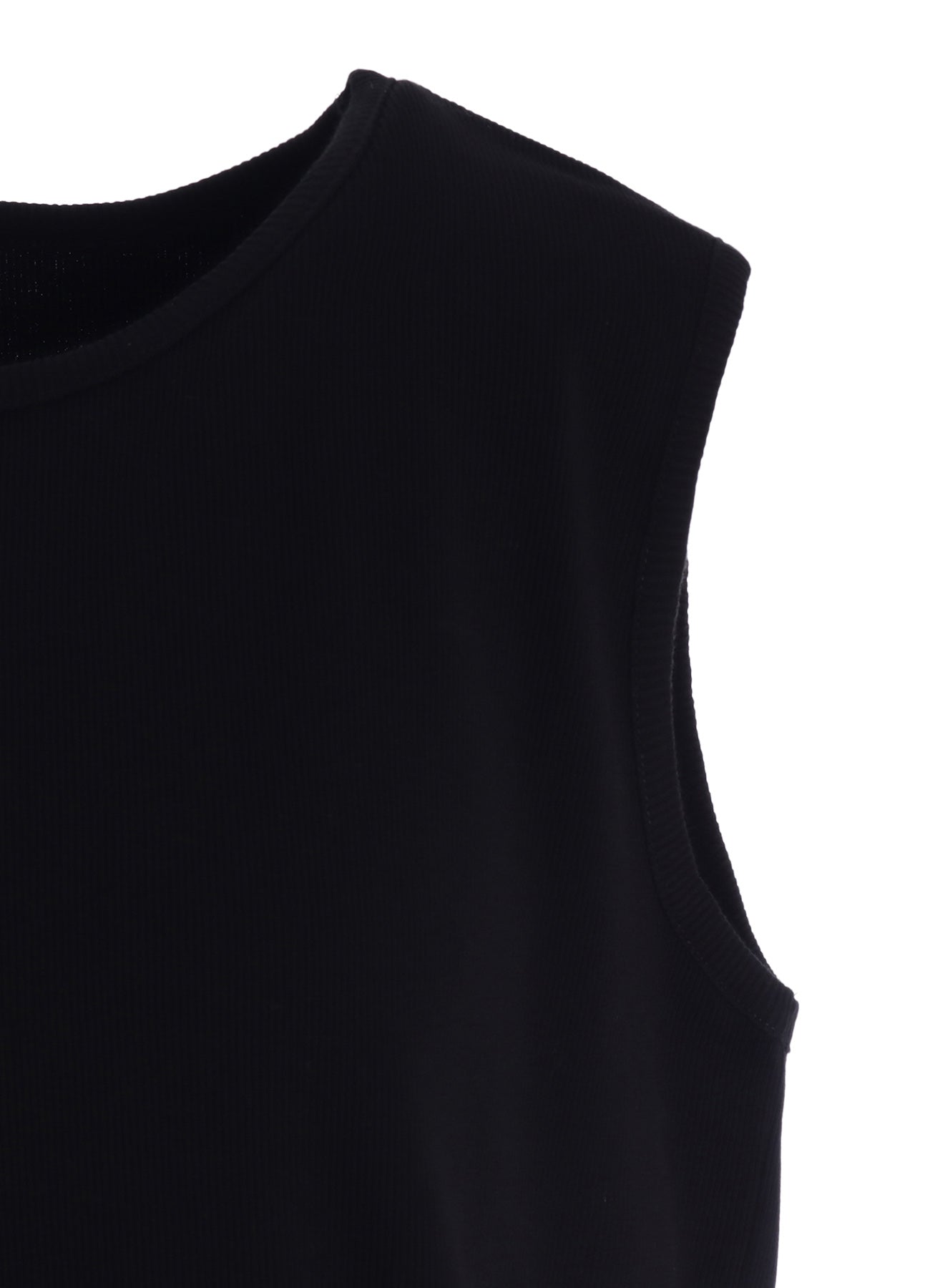 COTTON RIB OVERSIZED SLEEVELESS TEE