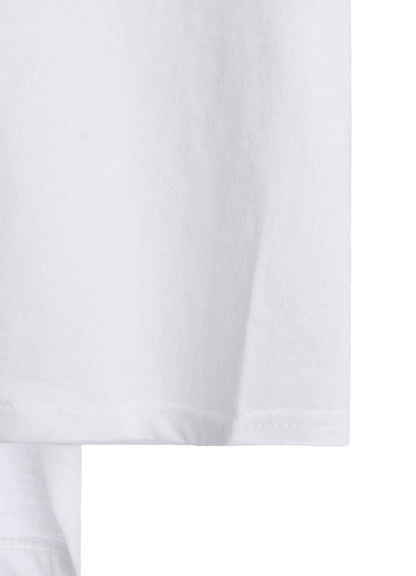 COTTON JERSEY ASYMMETRIC SLEEVLESS TEE