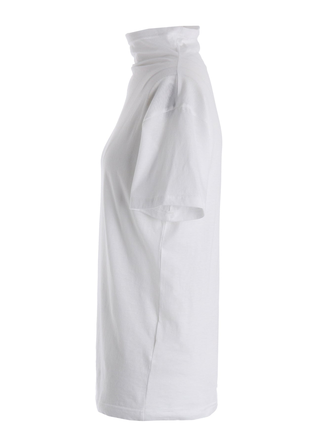 COTTON JERSEY OFFNECK SHORT SLEEVE TEE