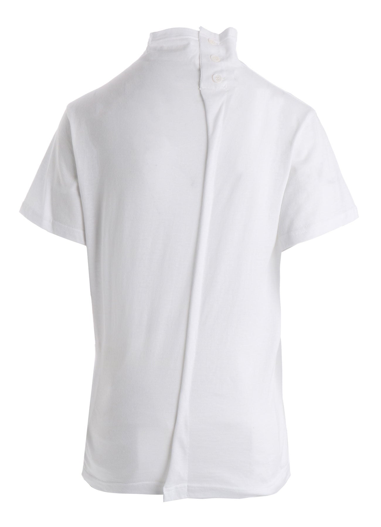 COTTON JERSEY OFFNECK SHORT SLEEVE TEE