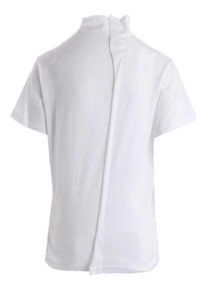 COTTON JERSEY OFFNECK SHORT SLEEVE TEE