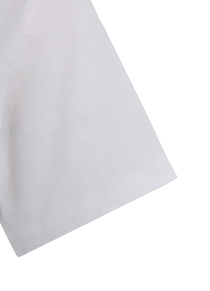 COTTON JERSEY OFFNECK SHORT SLEEVE TEE