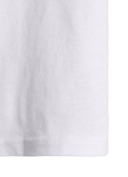 COTTON JERSEY OFFNECK SHORT SLEEVE TEE
