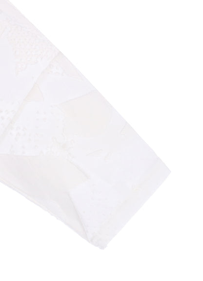 CRUSH JACQUARD ROUND NECK BIG TEE