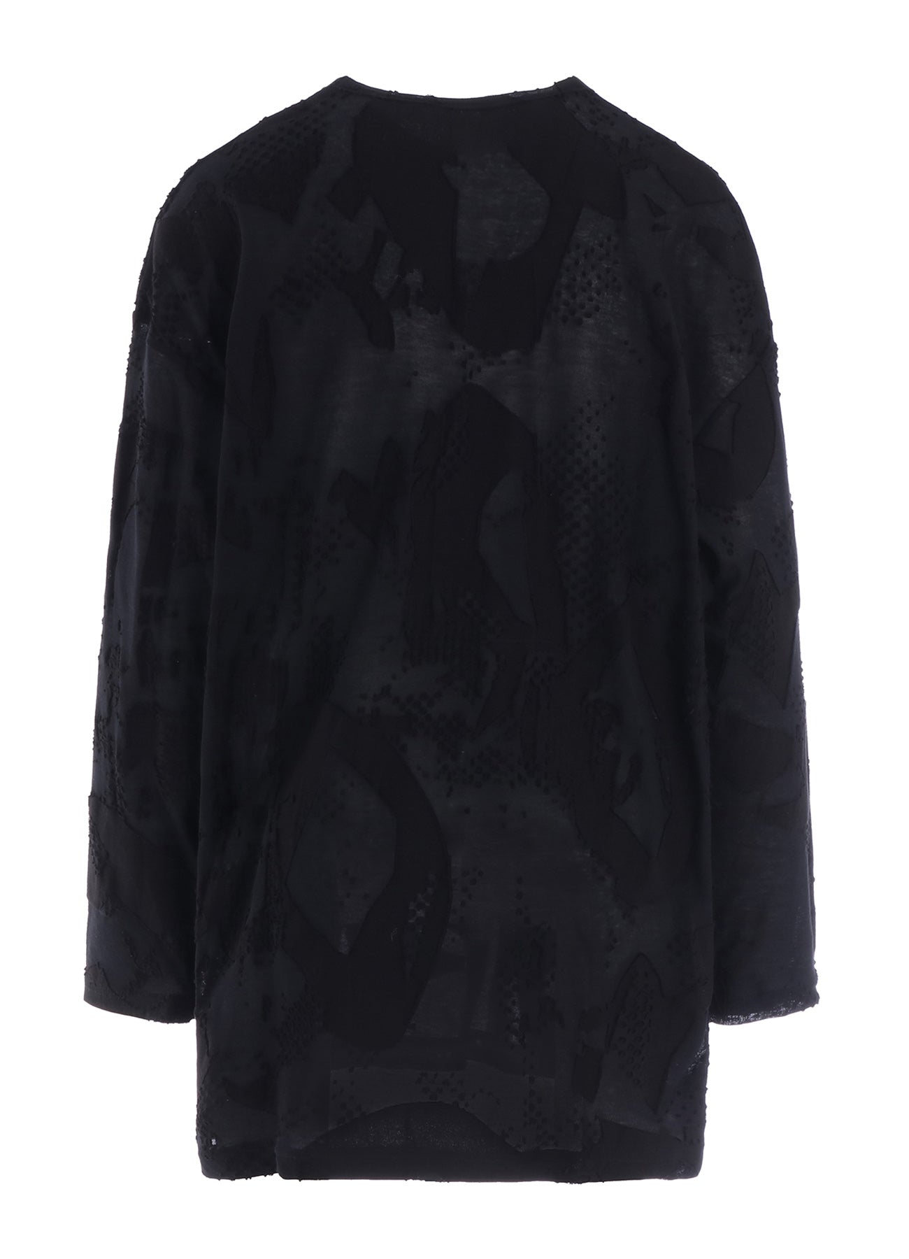 CRUSH JACQUARD BIG LONG SLEEVE TEE