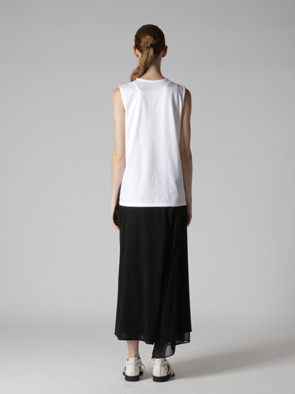 LACE COMBINATION SLEEVELESS TEE