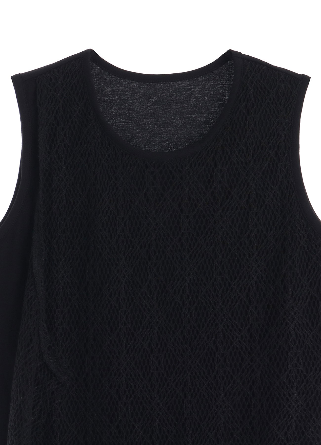 LACE COMBINATION SLEEVELESS TEE