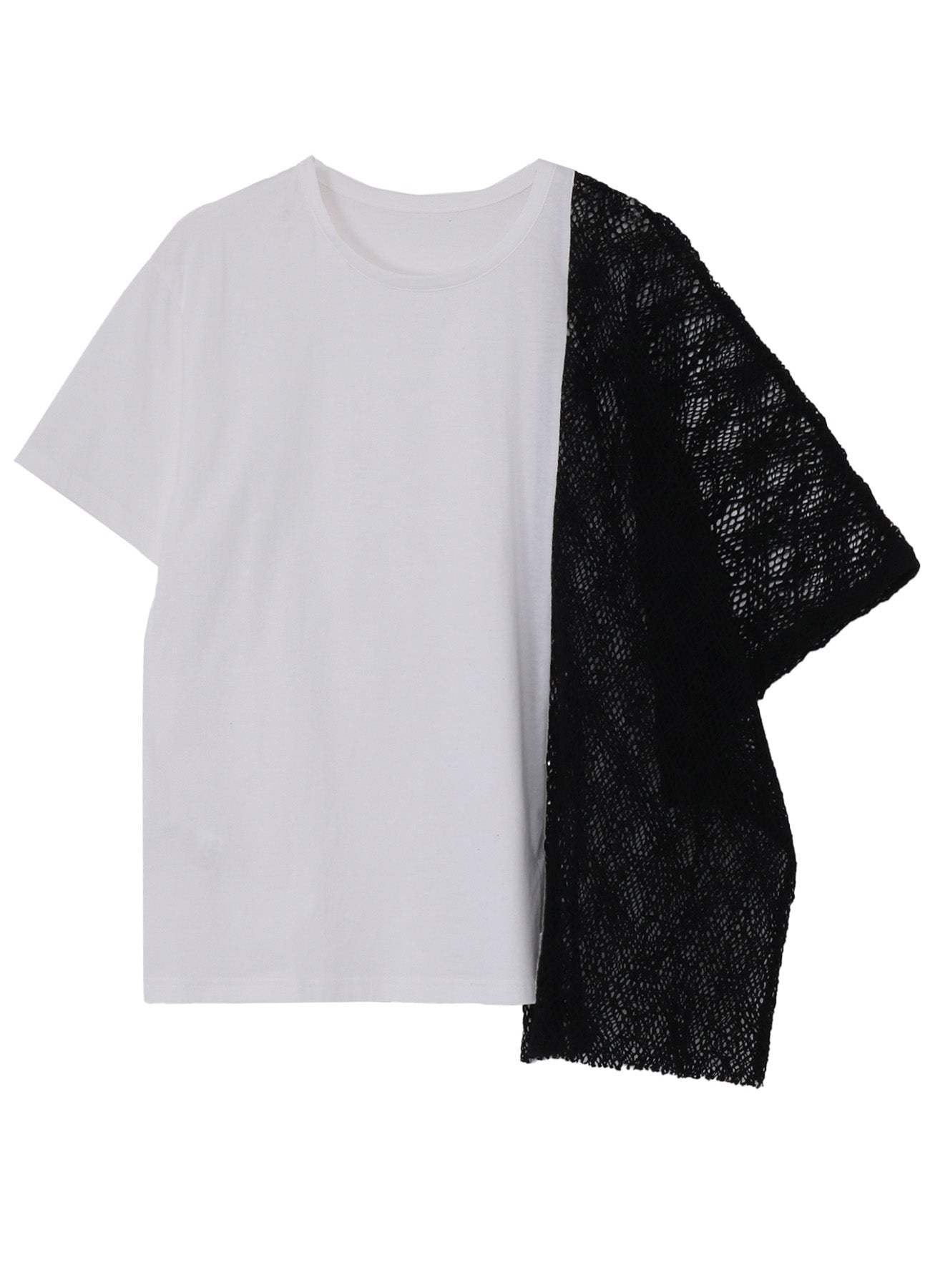 LACE COMBINATION HALF SLEEVE TEE