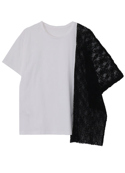 LACE COMBINATION HALF SLEEVE TEE