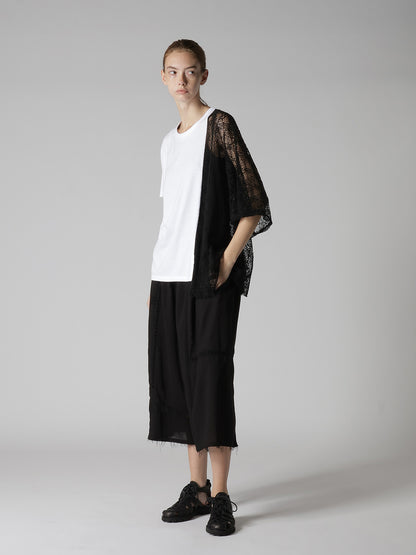 LACE COMBINATION HALF SLEEVE TEE