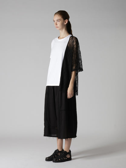 LACE COMBINATION HALF SLEEVE TEE