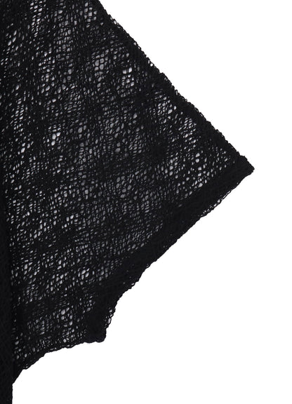 LACE COMBINATION HALF SLEEVE TEE