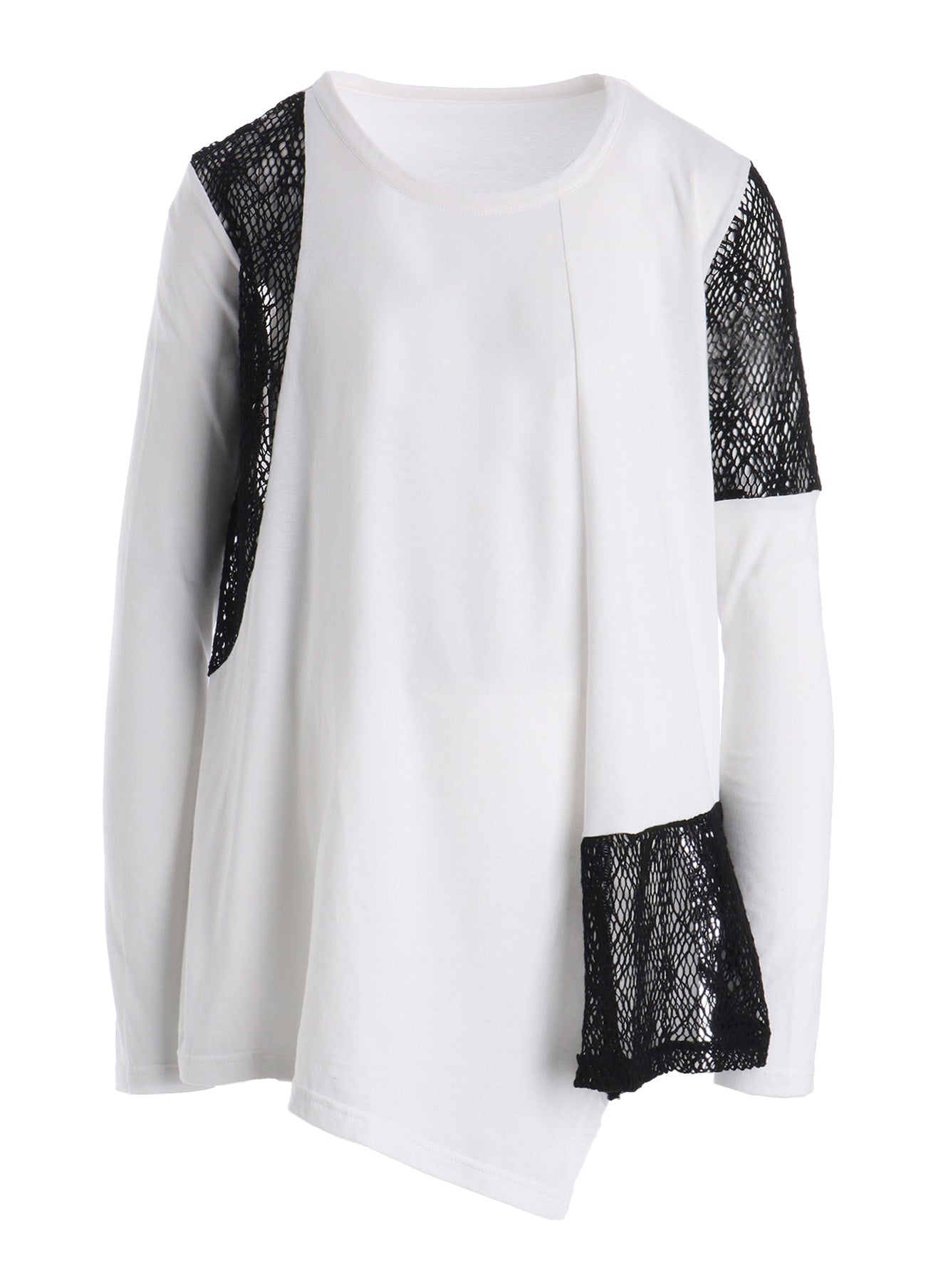 LACE COMBINATION LONG SLEEVE TEE