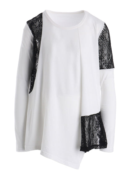 LACE COMBINATION LONG SLEEVE TEE