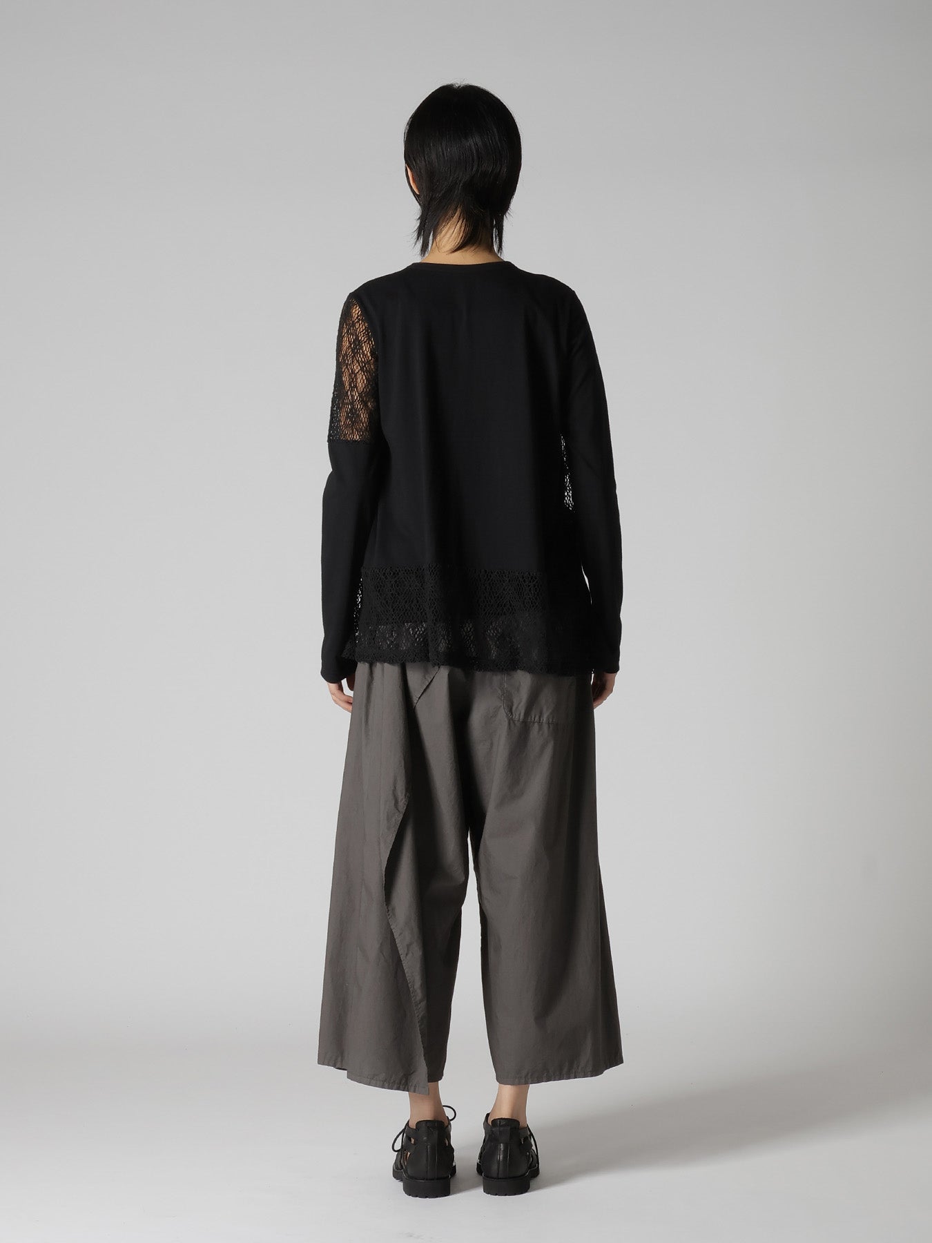 LACE COMBINATION LONG SLEEVE TEE