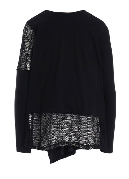 LACE COMBINATION LONG SLEEVE TEE
