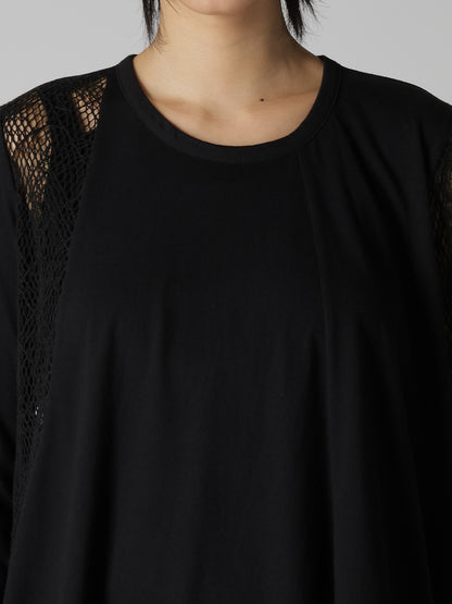 LACE COMBINATION LONG SLEEVE TEE