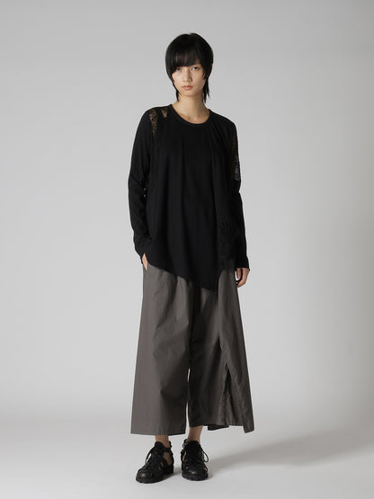 LACE COMBINATION LONG SLEEVE TEE