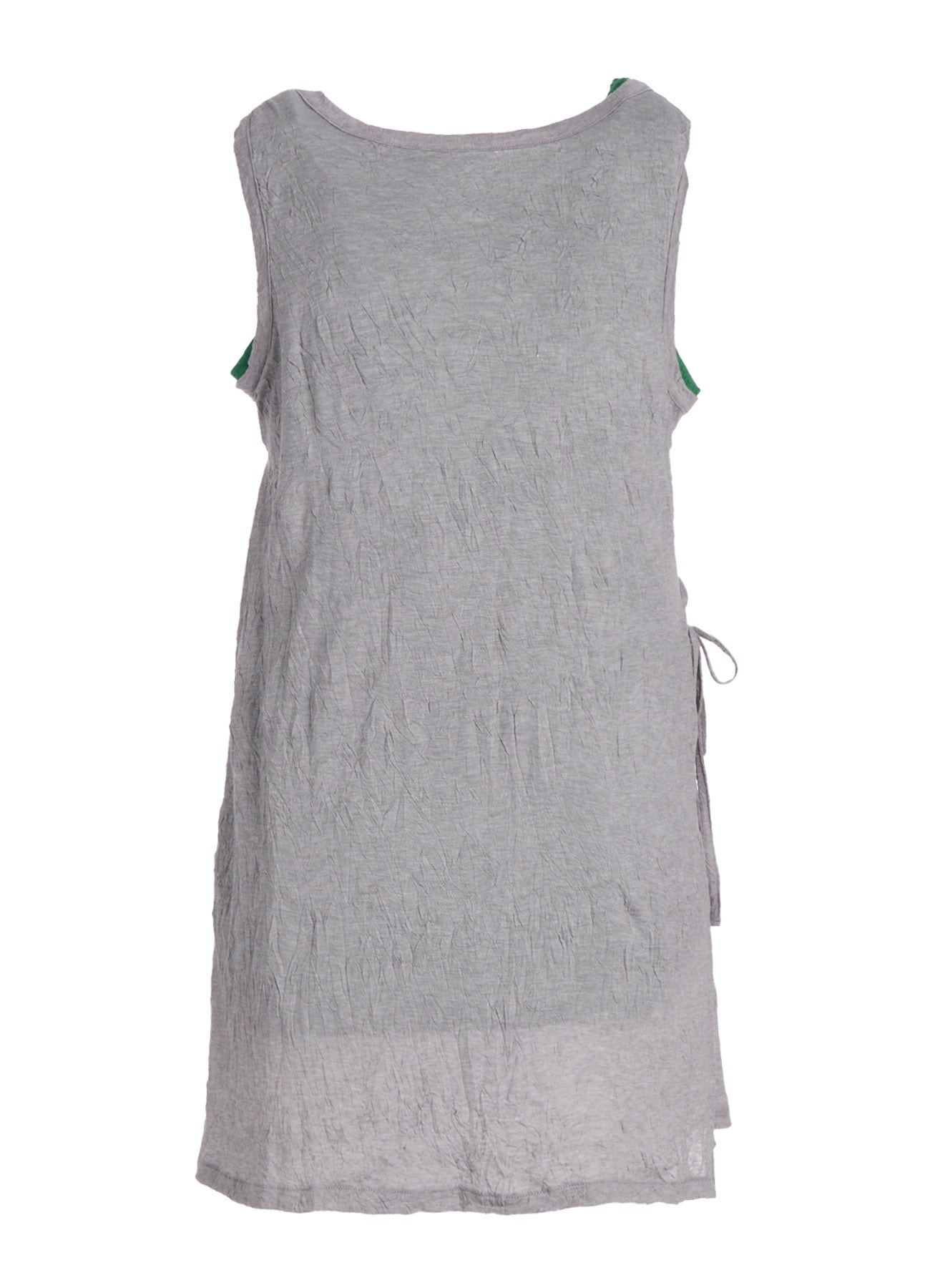COTTON JERSEY DOUBLED SLEEVELESS TEE