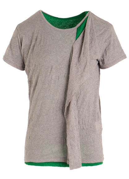 COTTON JERSEY DOUBLED SHORT SLEEVE TEE