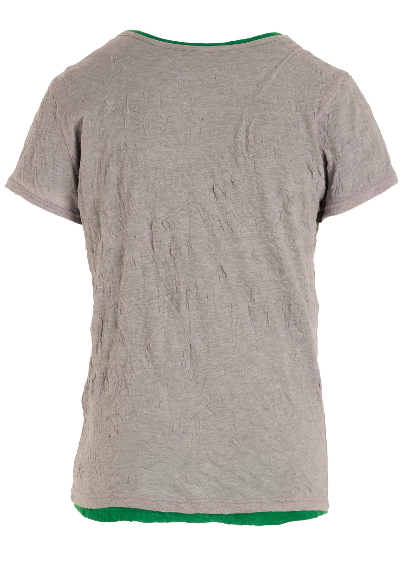 COTTON JERSEY DOUBLED SHORT SLEEVE TEE