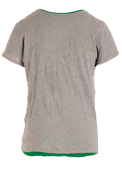 COTTON JERSEY DOUBLED SHORT SLEEVE TEE