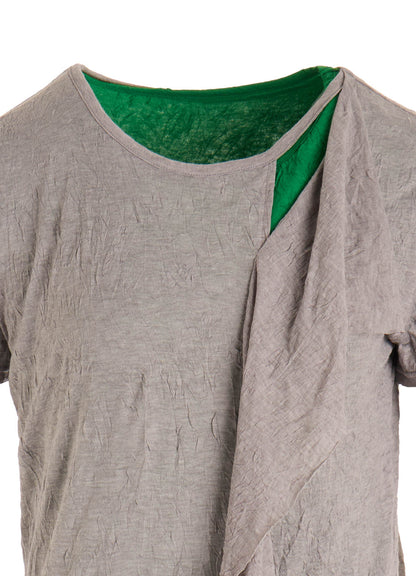 COTTON JERSEY DOUBLED SHORT SLEEVE TEE