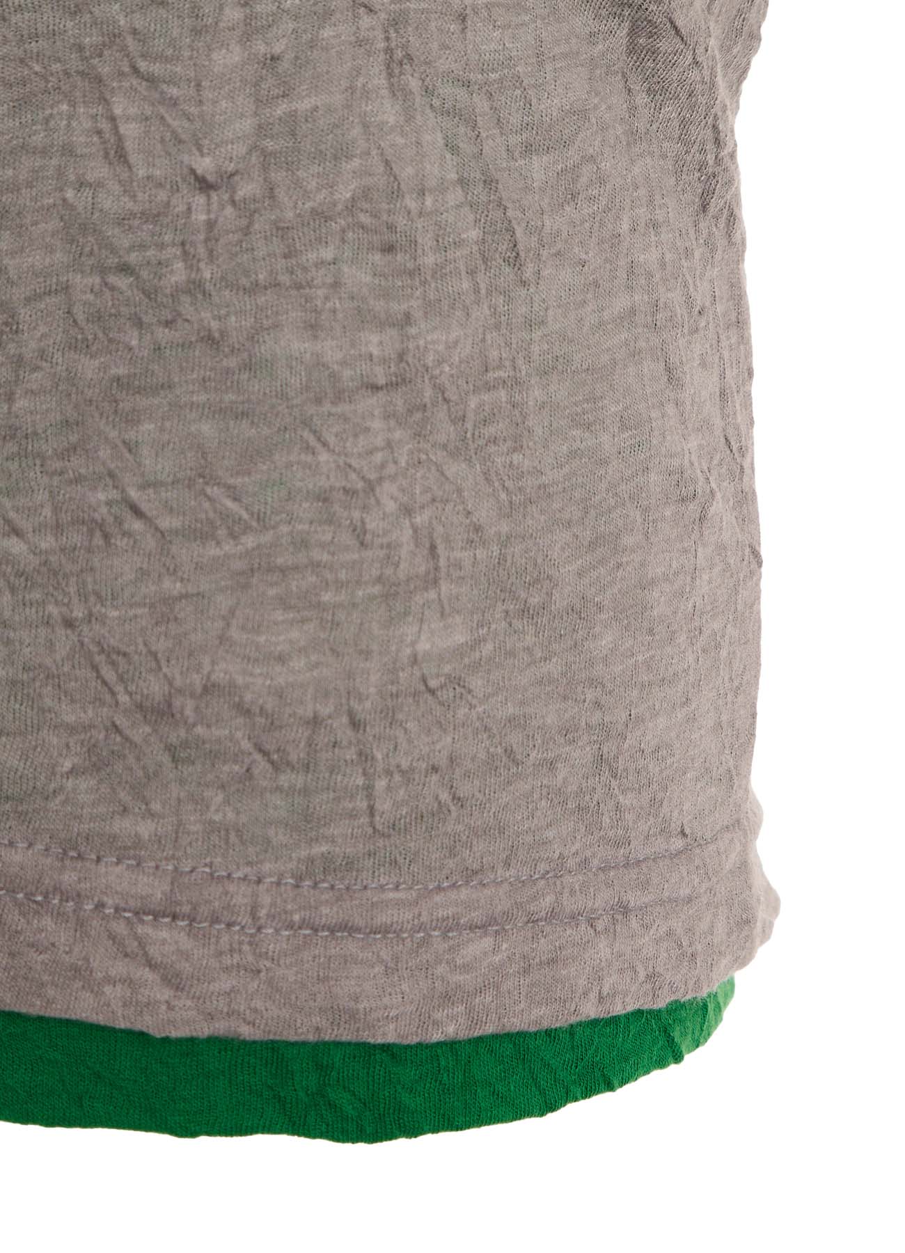 COTTON JERSEY DOUBLED SHORT SLEEVE TEE