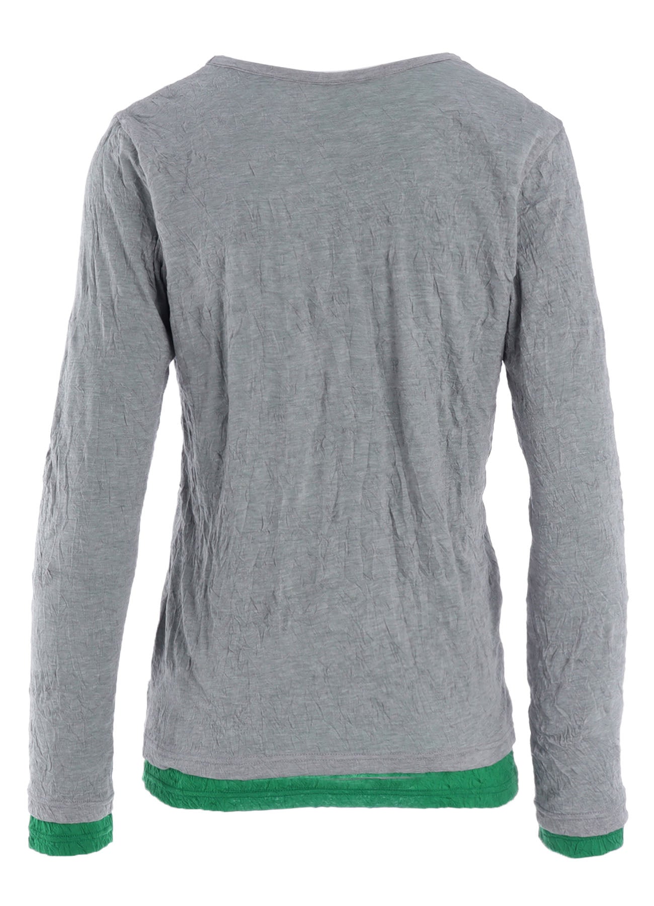 COTTON JERSEY DOUBLE LONG SLEEVE TEE