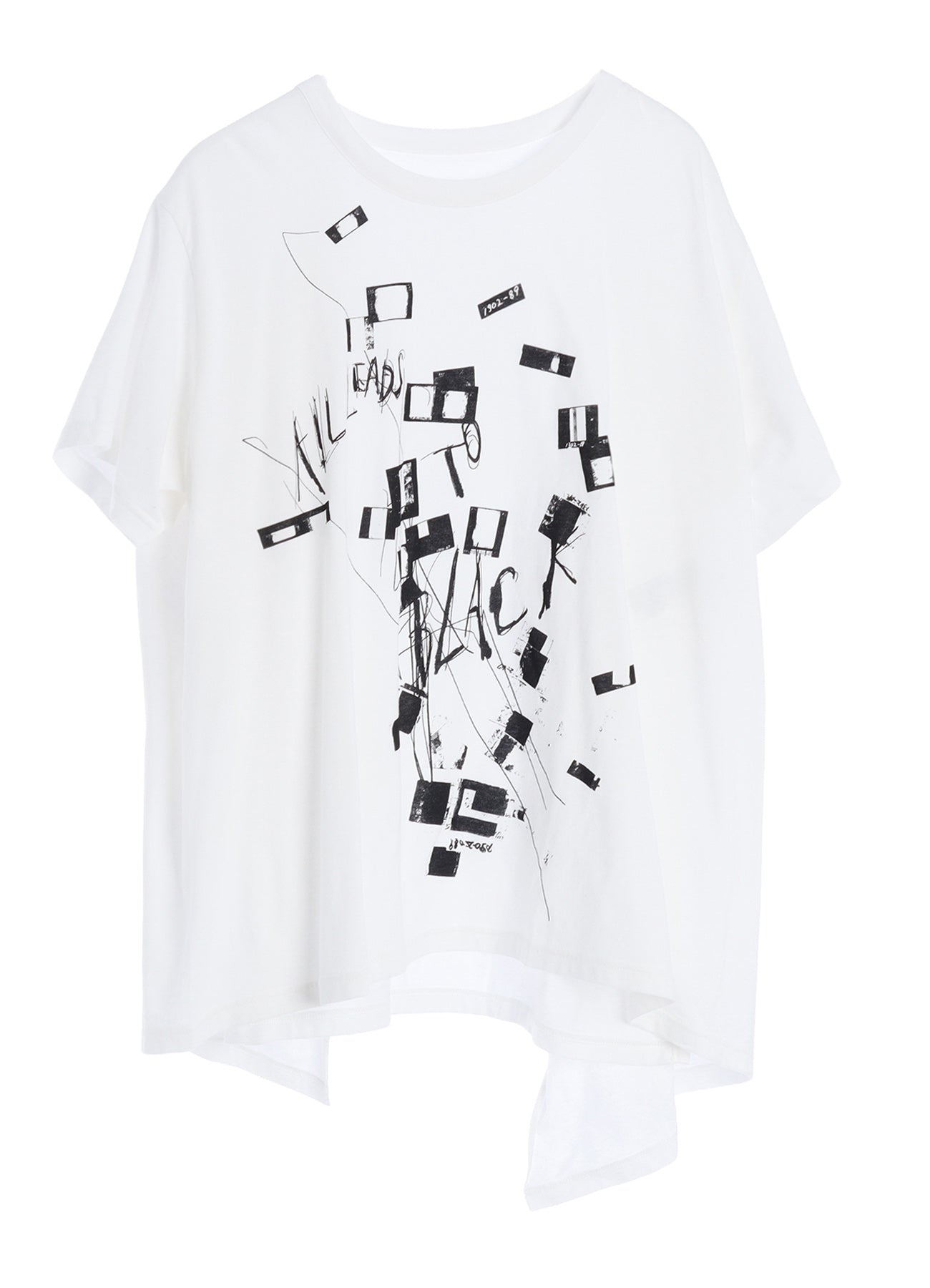 COTTON JERSEY MESSAGE PRINT SHORT SLEEVE TEE