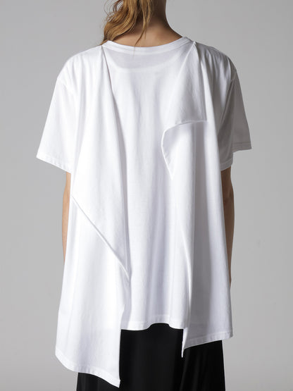 COTTON JERSEY MESSAGE PRINT SHORT SLEEVE TEE