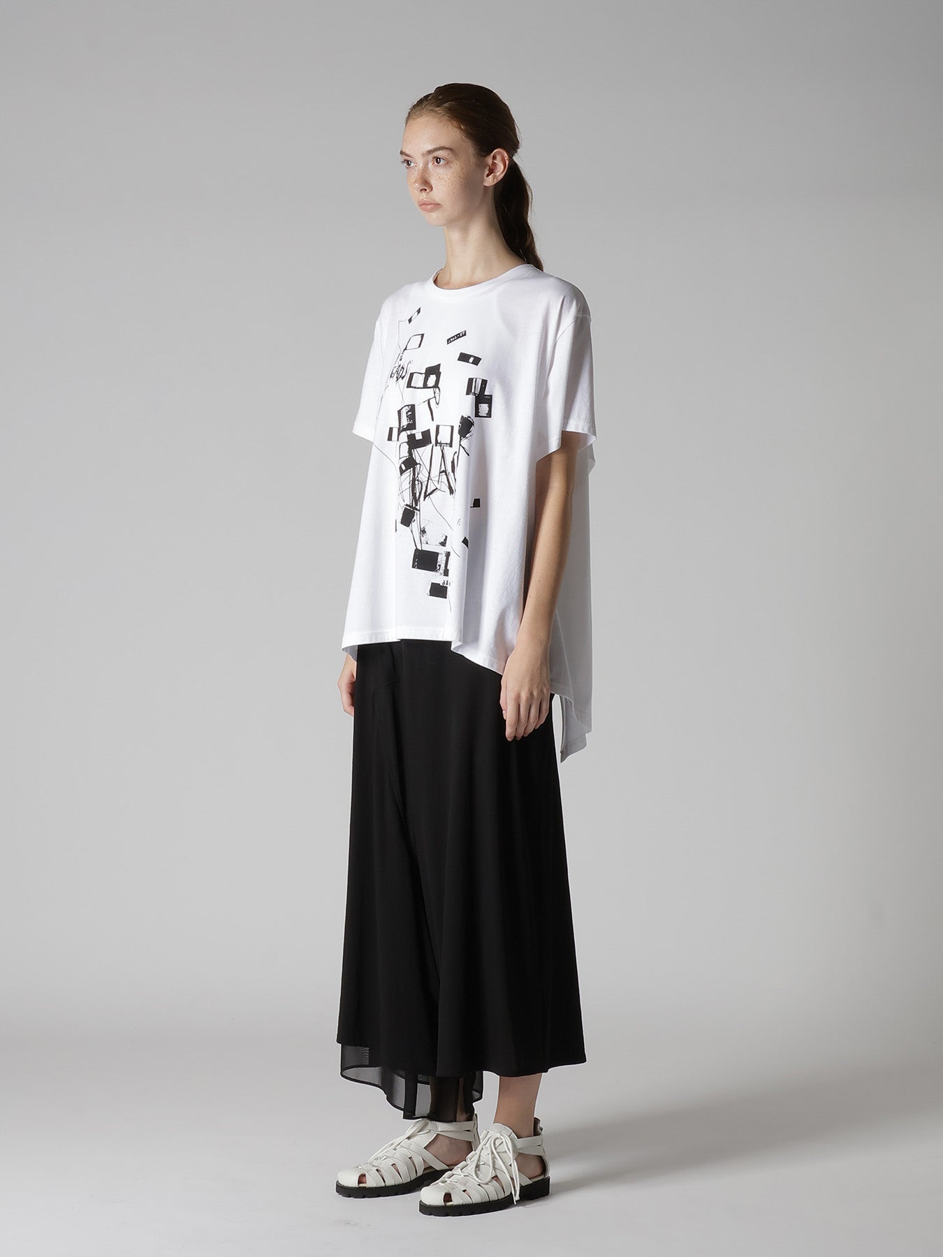 COTTON JERSEY MESSAGE PRINT SHORT SLEEVE TEE