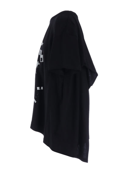 COTTON JERSEY MESSAGE PRINT SHORT SLEEVE TEE