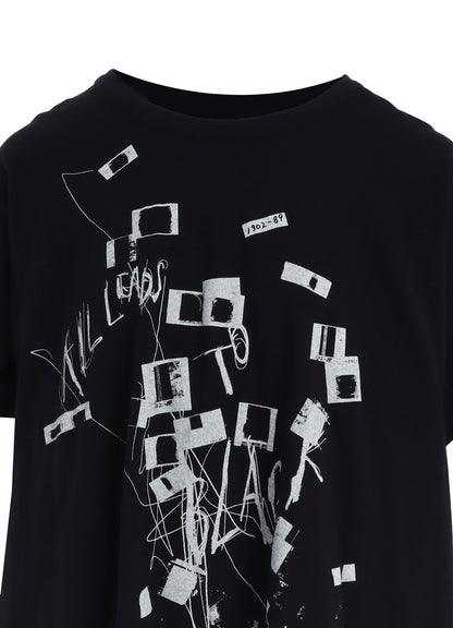 COTTON JERSEY MESSAGE PRINT SHORT SLEEVE TEE