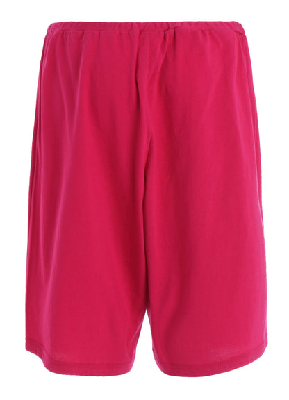 COTTON JERSEY EASY HALF PANTS