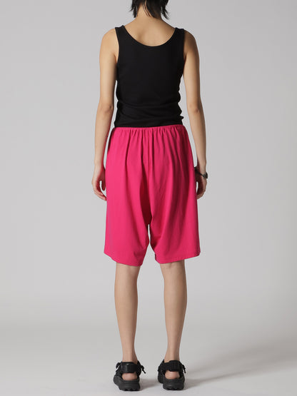 COTTON JERSEY EASY HALF PANTS